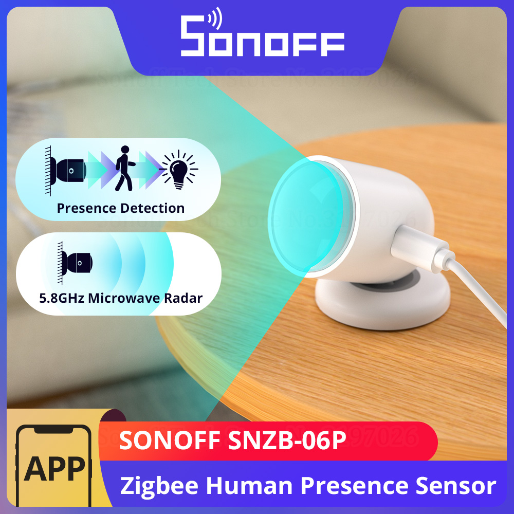 SONOFF SNZB-06P Zigbee Human P - огляд і ціна Sonoff Basic Switch