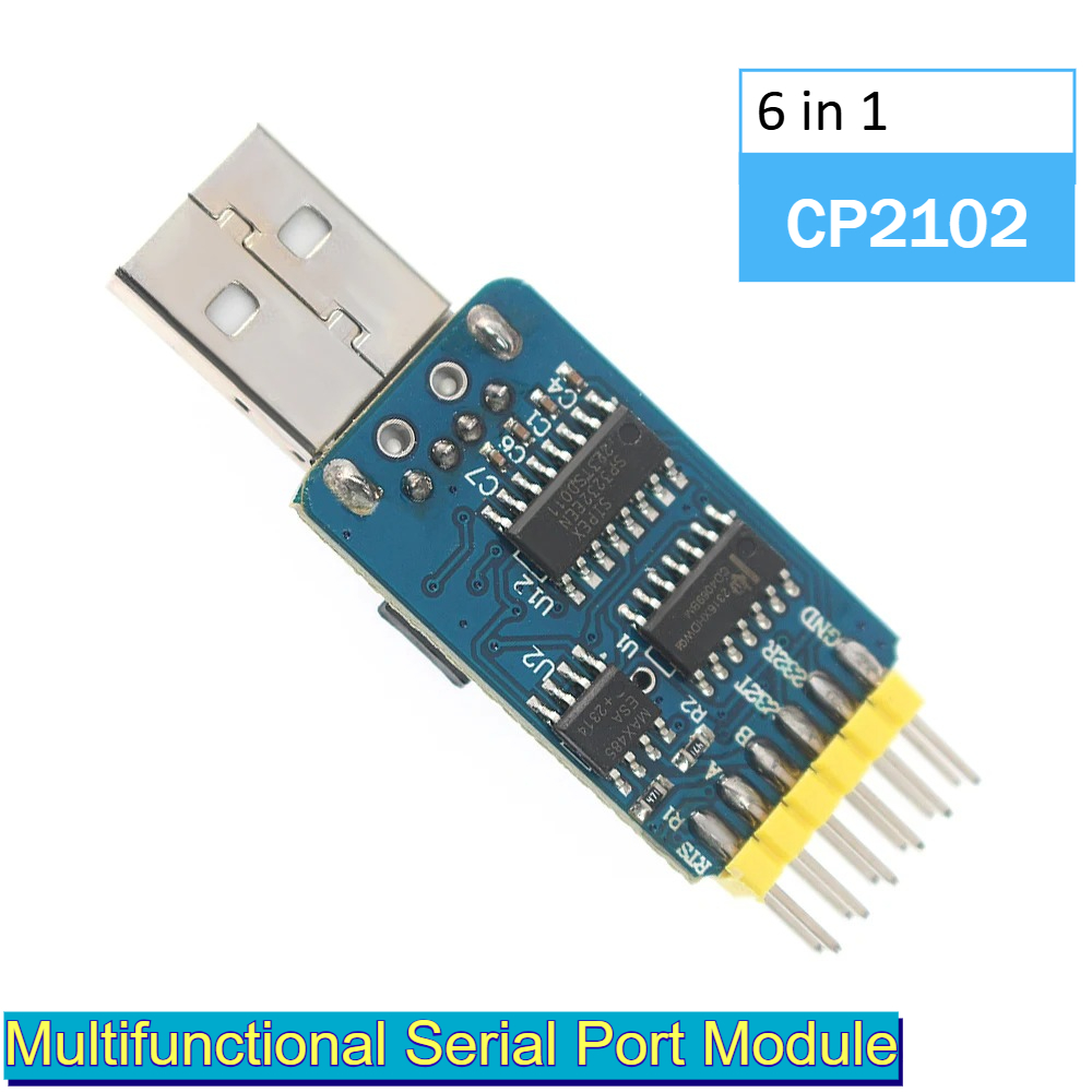 6 in 1 USB Serial Adapter CP21 - огляд і ціна Level Shifter 3.3V