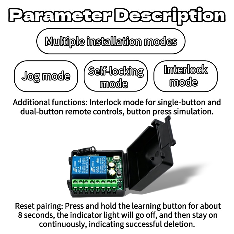 433.92Mhz DC 9-30V 12V 24V10A  - огляд і ціна 433Mhz Receiver Module