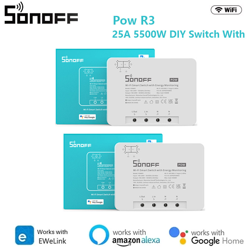 SONOFF POW POWR3/Powr316/POWR3 - огляд і ціна Sonoff Basic Switch